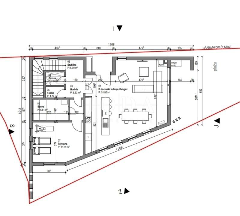 Hiša Rabac, Labin, 273,34m2