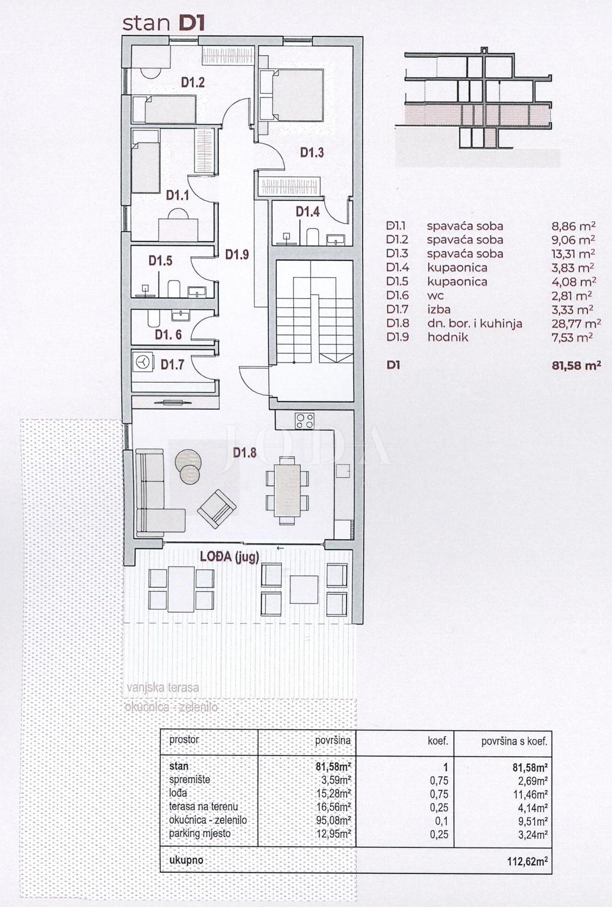 Stanovanje Kraljevica, 117,40m2
