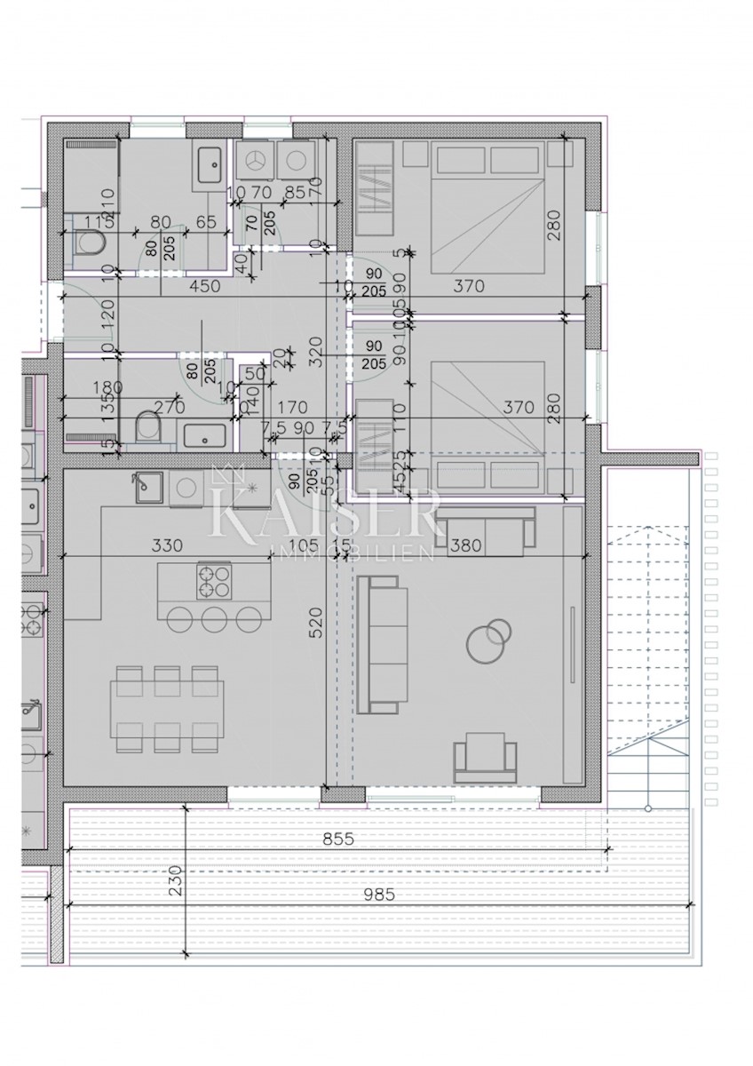 Apartma Sukošan, 122,92m2