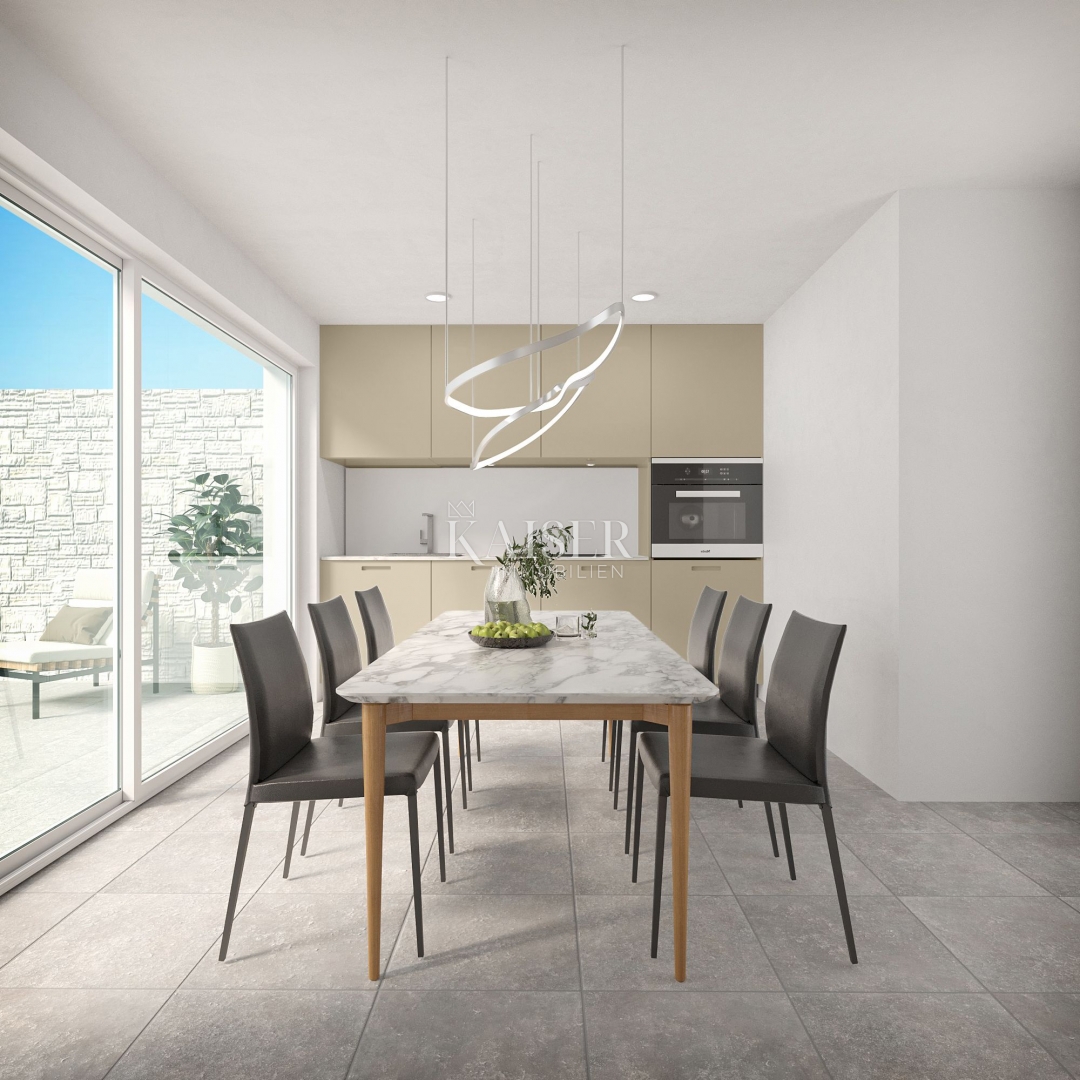 Crikvenica - hiša 66m2 s pogledom na morje in bazenom