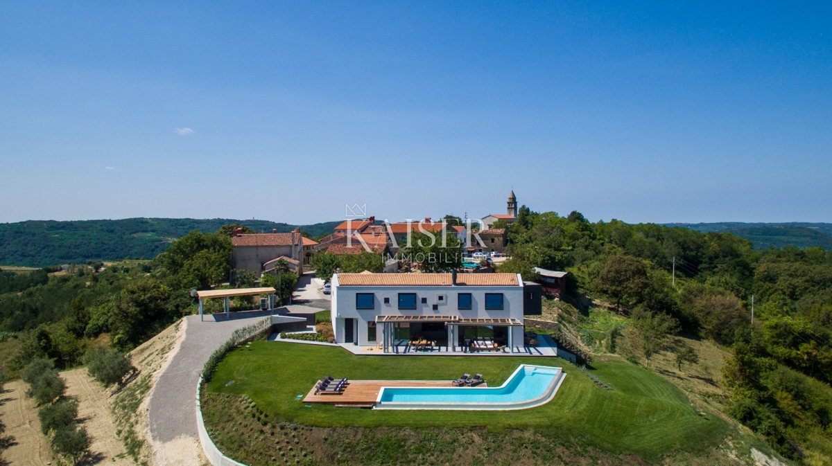 Istra, Motovun - ekskluzivna vila s čudovitim panoramskim razgledom