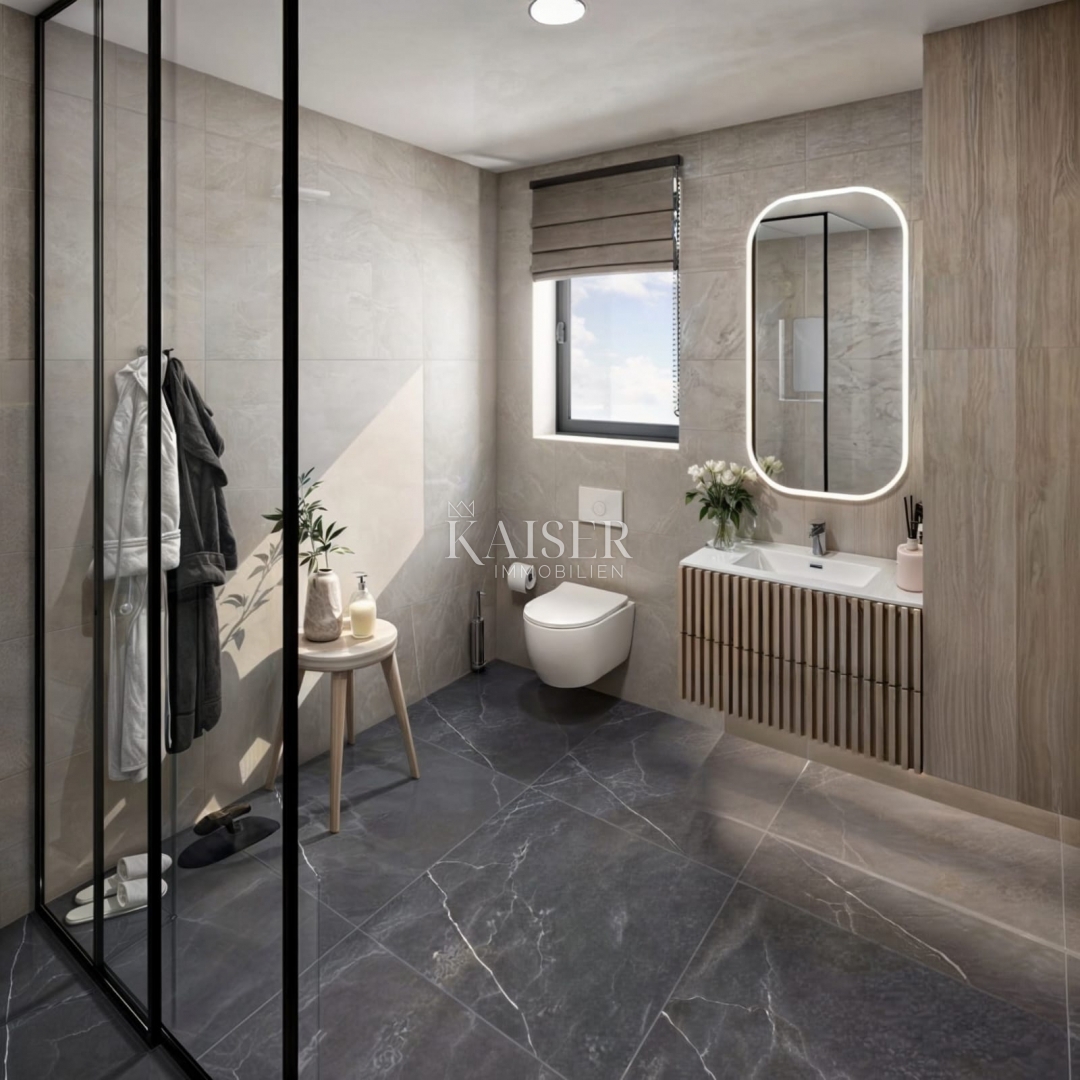 Istra, Brtonigla, moderna polpritlična hiša z bazenom