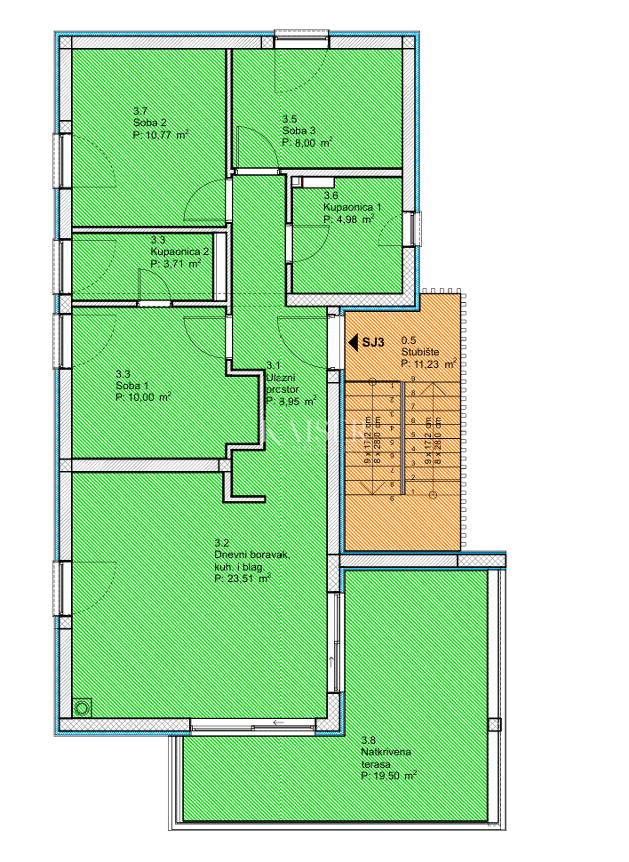 Stanovanje Vodice, 69,86m2
