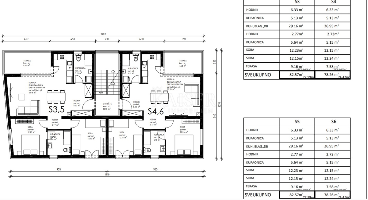 Stanovanje Sabunike, Privlaka, 78,26m2