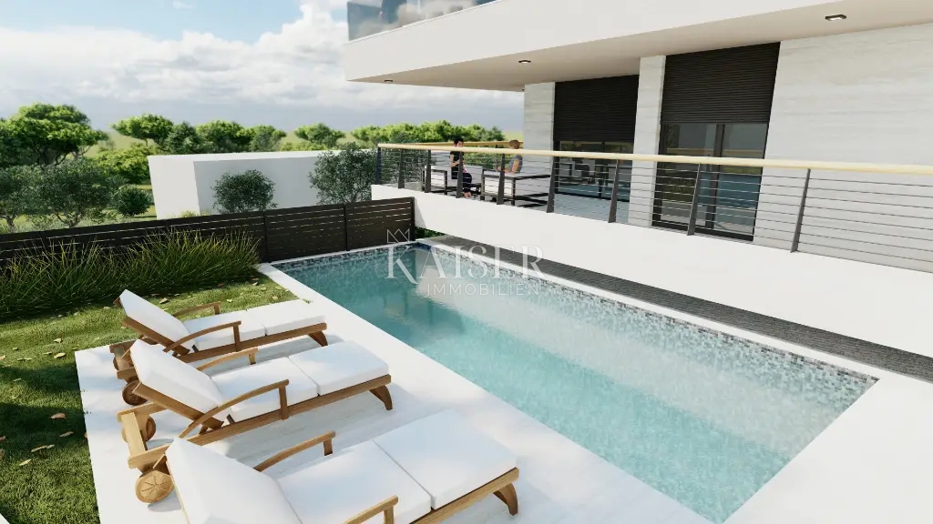 Istra, Medulin - moderno trisobno stanovanje 136m2 z garažo