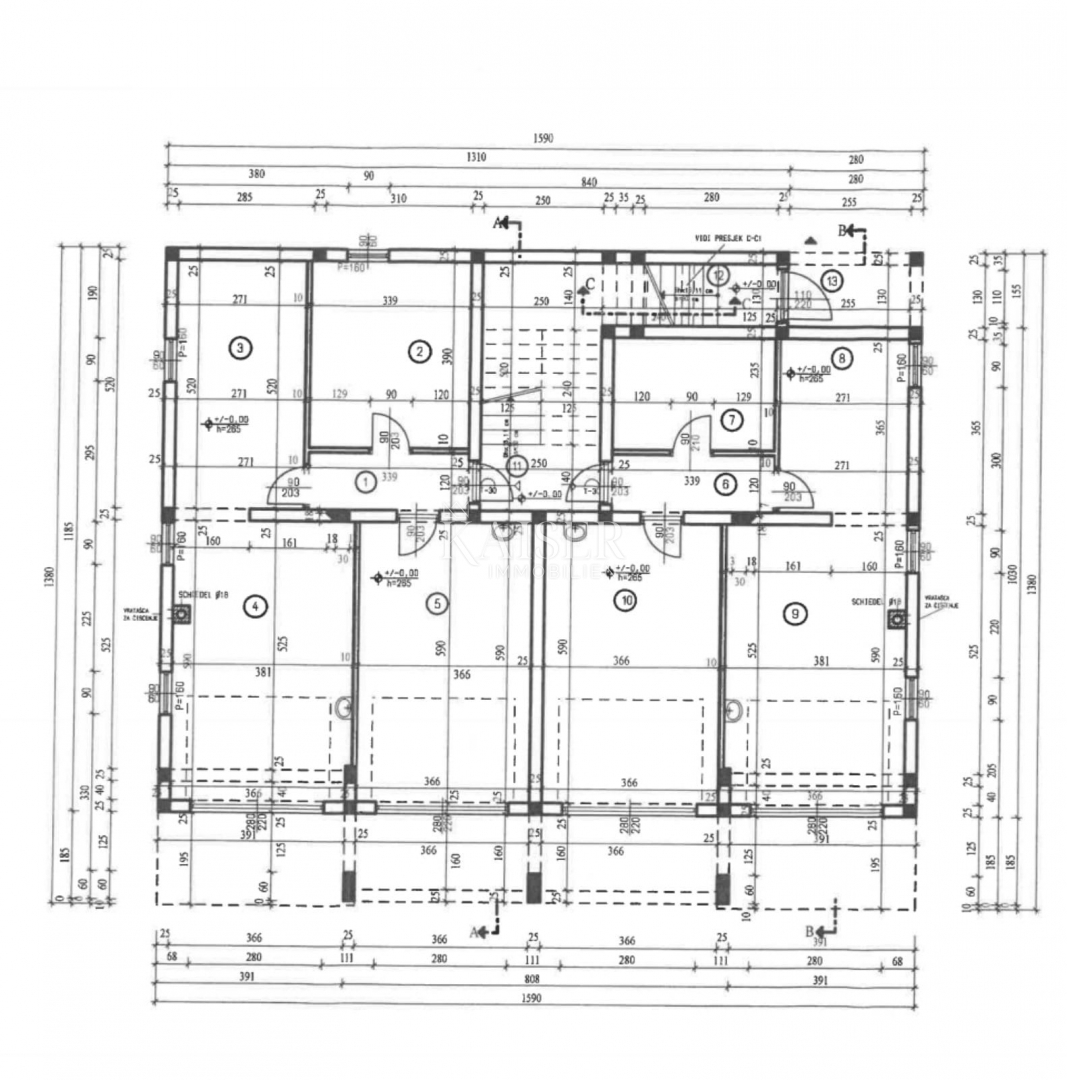 Reka, Marinići - 3-sobno stanovanje v novogradnji z garažo