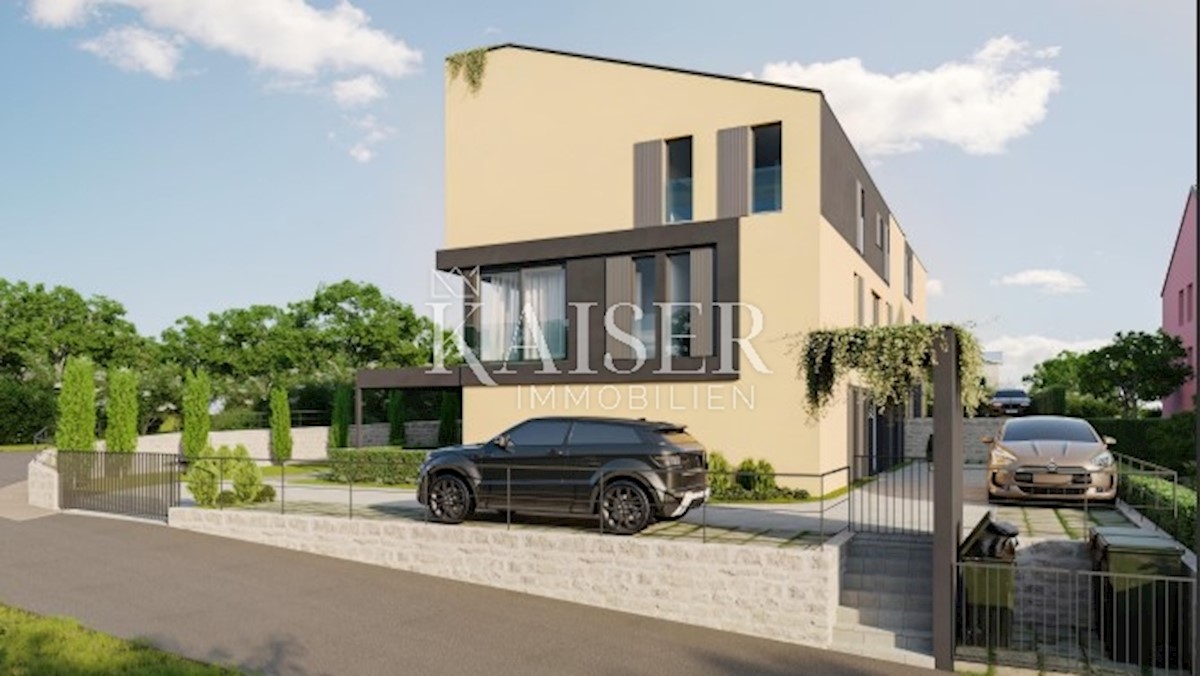 Otok Krk, Krk, dvoetažni apartma v izgradnji, 106 m2