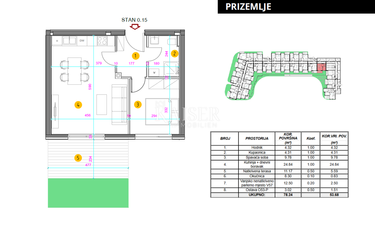 Istra, Umag - enosobno stanovanje v novogradnji, 46m2, atraktivna lokacija