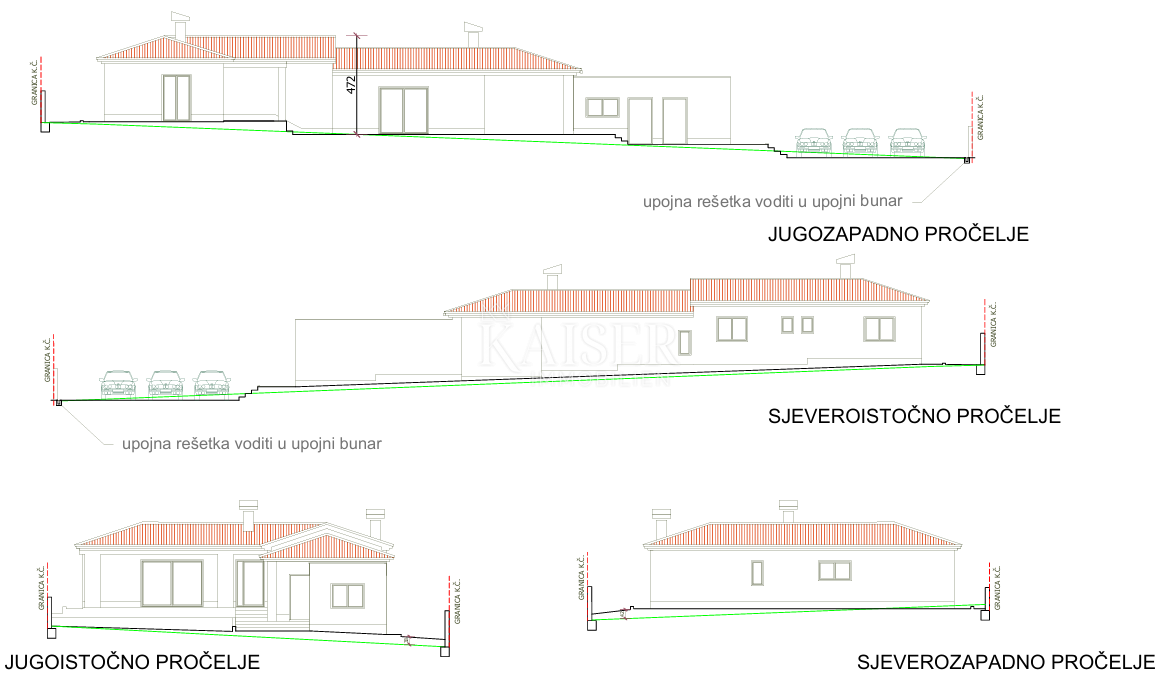 Istra, Peruški - gradbeno zemljišče 862m2 s projektom 
