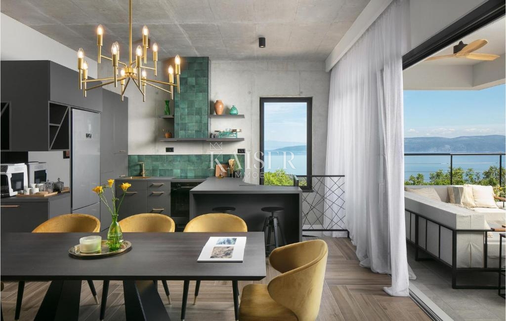 Istra, Rabac - dizajnerska vila ob morju, 396 m2