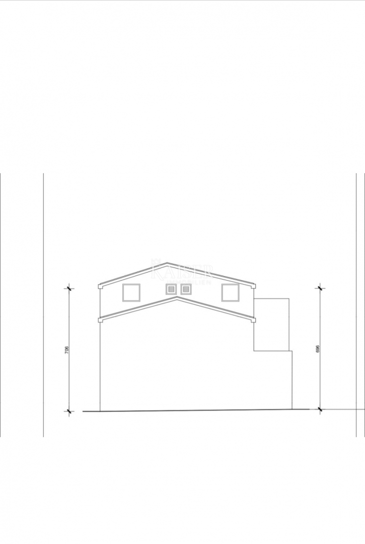 Vir – hiša s 6 apartmaji in garažo, 200 m od morja