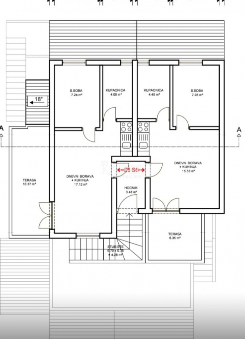 Vir – hiša s 6 apartmaji in garažo, 200 m od morja