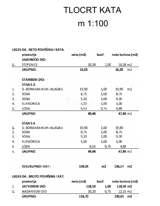 Stanovanje Vir, 60,72m2