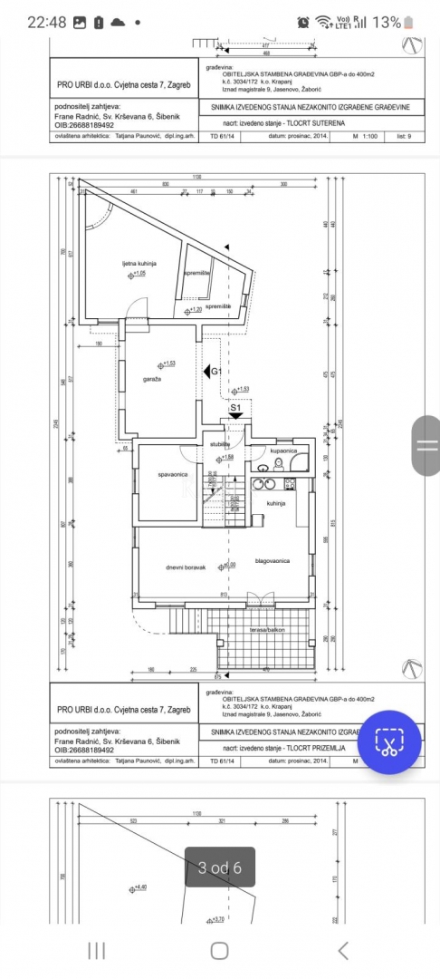 Šibenik, Žaborić – Hiša 235 m² s tremi apartmaji in pogledom na morje