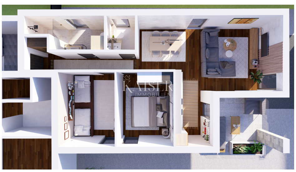 Petrčane - Zadar, Ekskluzivni penthouse na celotnem nadstropju s strešno teraso