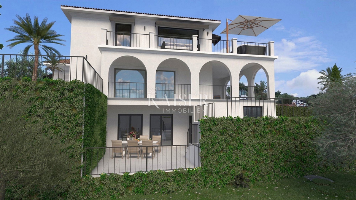 Istra, Buje - luksuzna vila v gradnji, pogled na morje in oljčni nasad