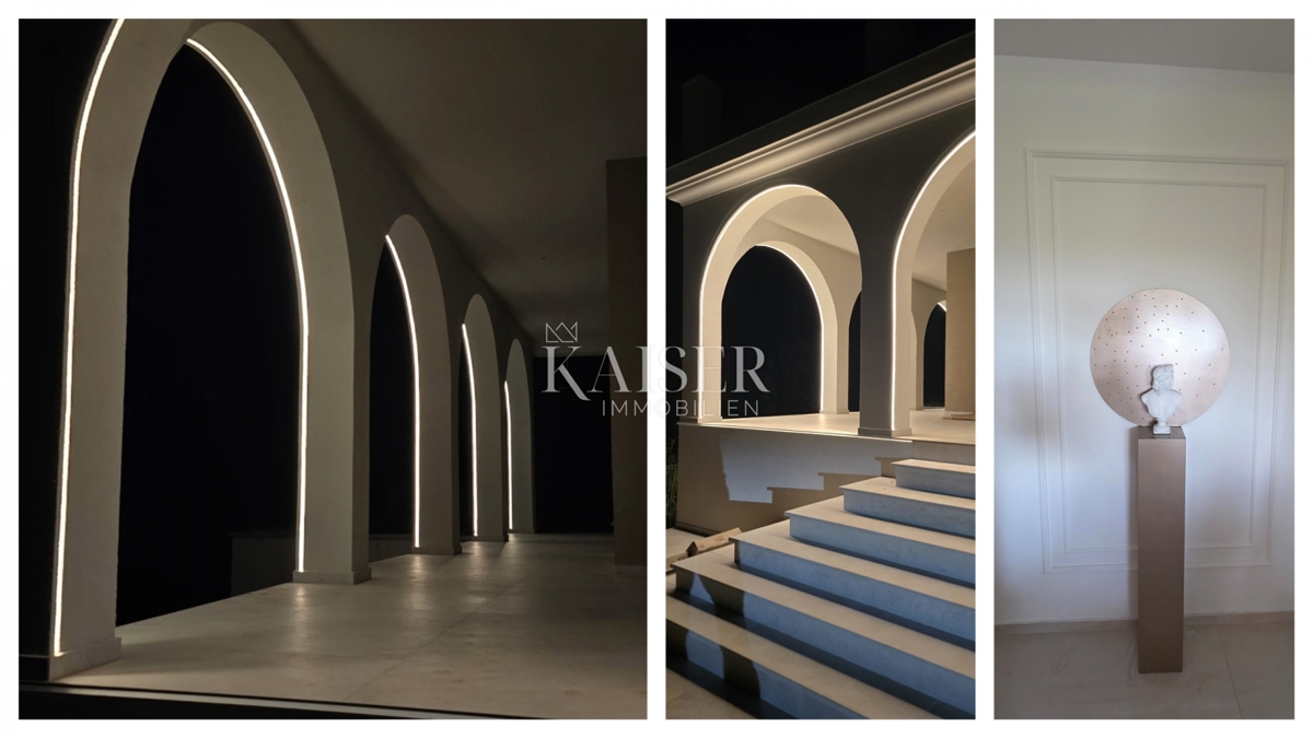 Istra, Buje - luksuzna vila v gradnji, pogled na morje in oljčni nasad