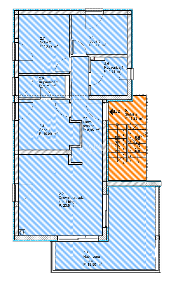 Stanovanje Vodice, 69,86m2