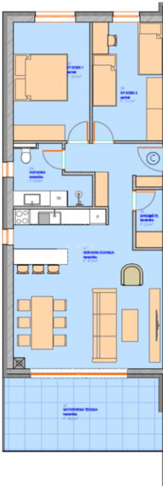 Istra, Umag, okolica - stanovanje v novogradnji, 86m2, 300m od morja, pogled na morje