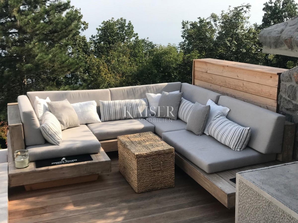 Opatijska riviera, vila z bazenom in panoramskim pogledom na morje