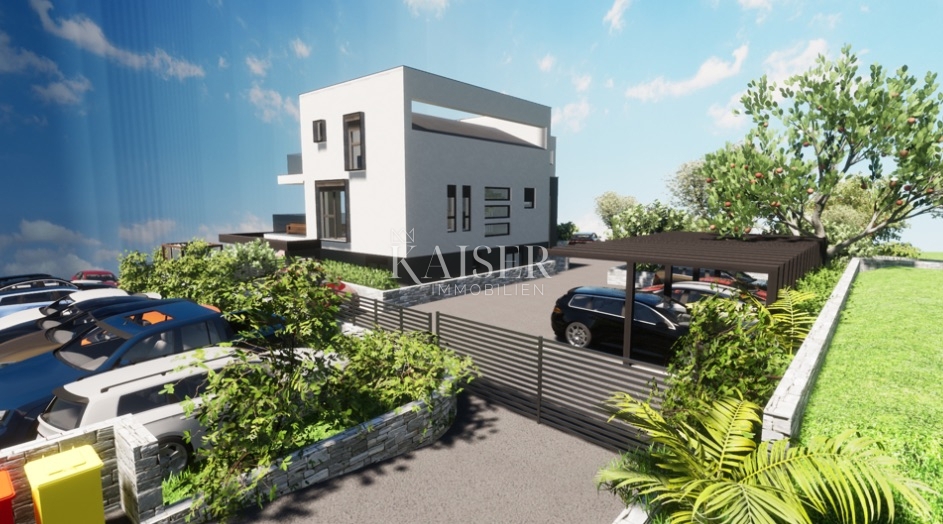 Krk, Punat - vrhunsko dvonadstropno stanovanje 126m2, pogled na morje