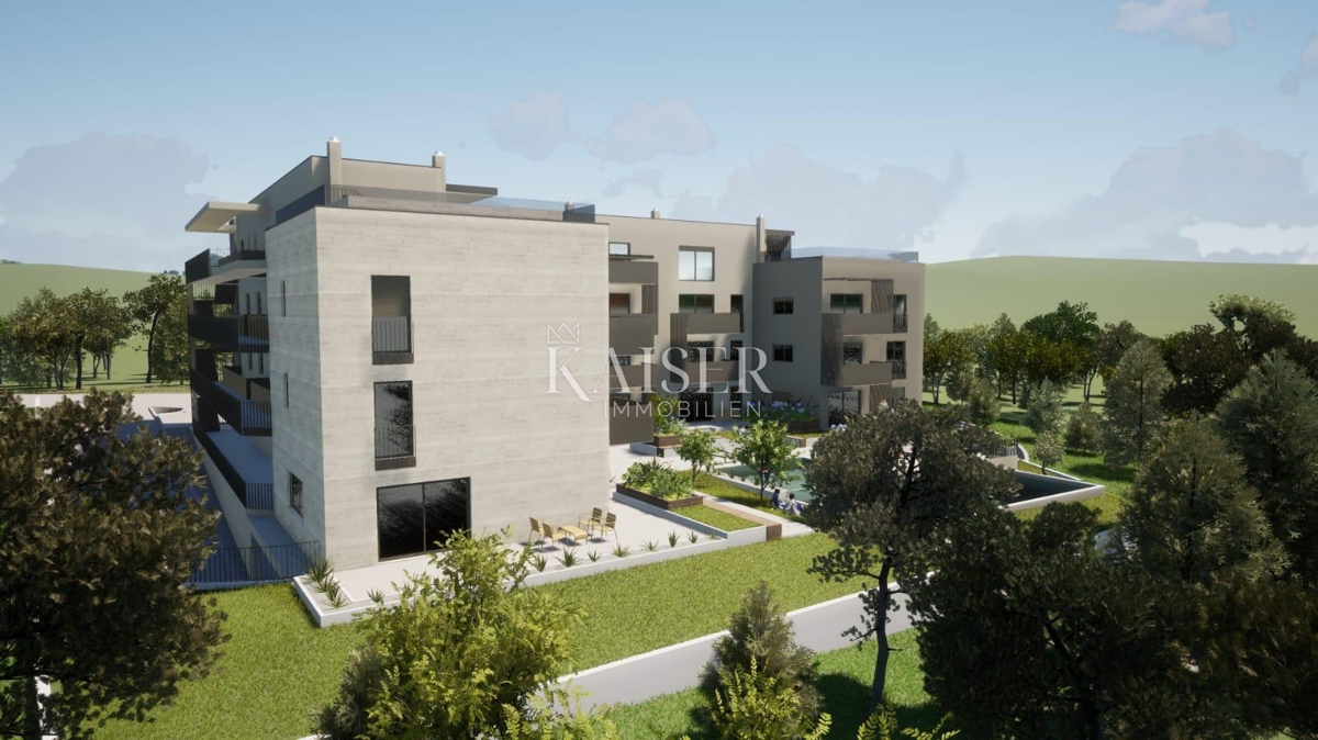 Istra - Poreč, stanovanje z dvigalom in bazenom, ena spalnica