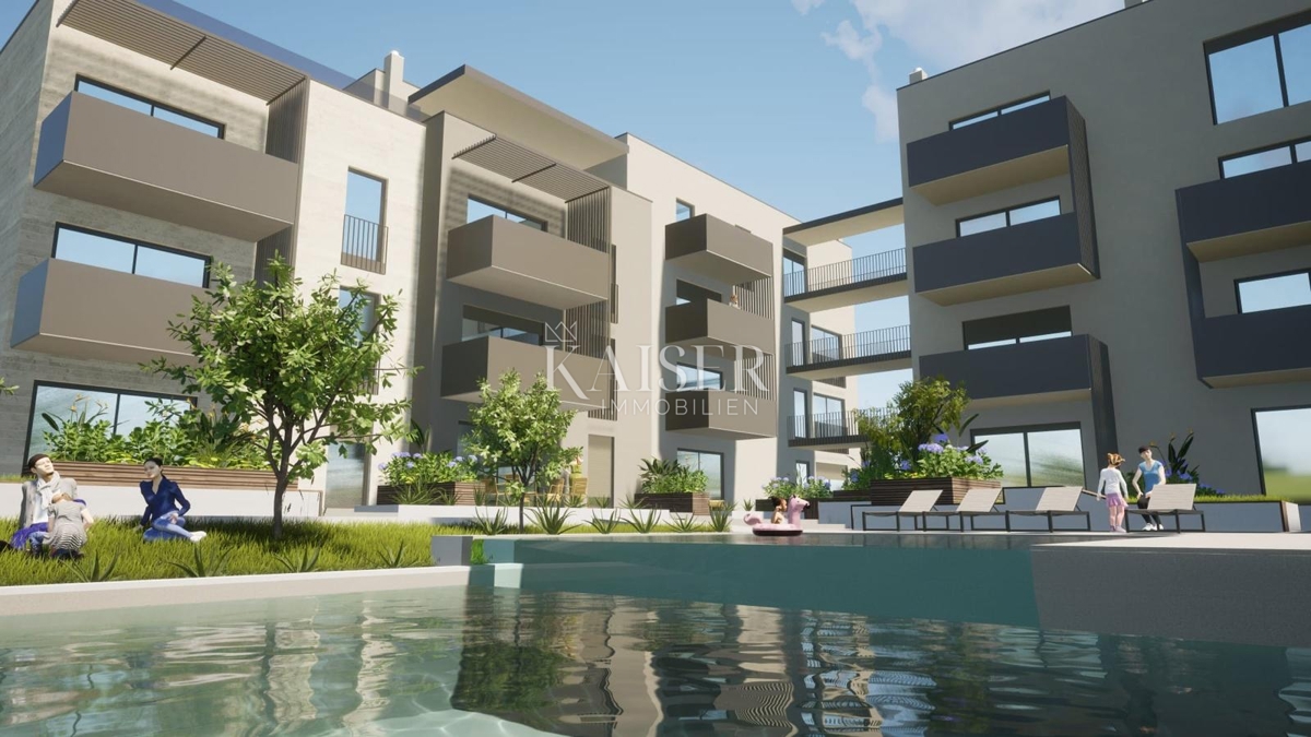 Istra - Poreč, stanovanje z dvigalom in bazenom, ena spalnica