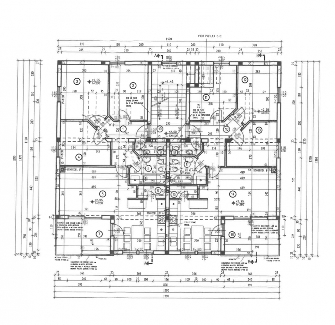 Rijeka, Marinići - stanovanje 3s+db, garaža, pogled na morje