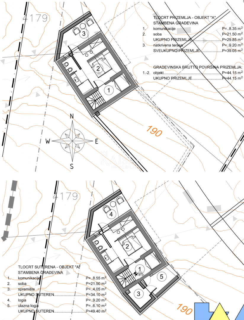 Opatijska riviera - panoramsko zemljišče nad Lovranom z veljavnim gradbenim dovoljenjem