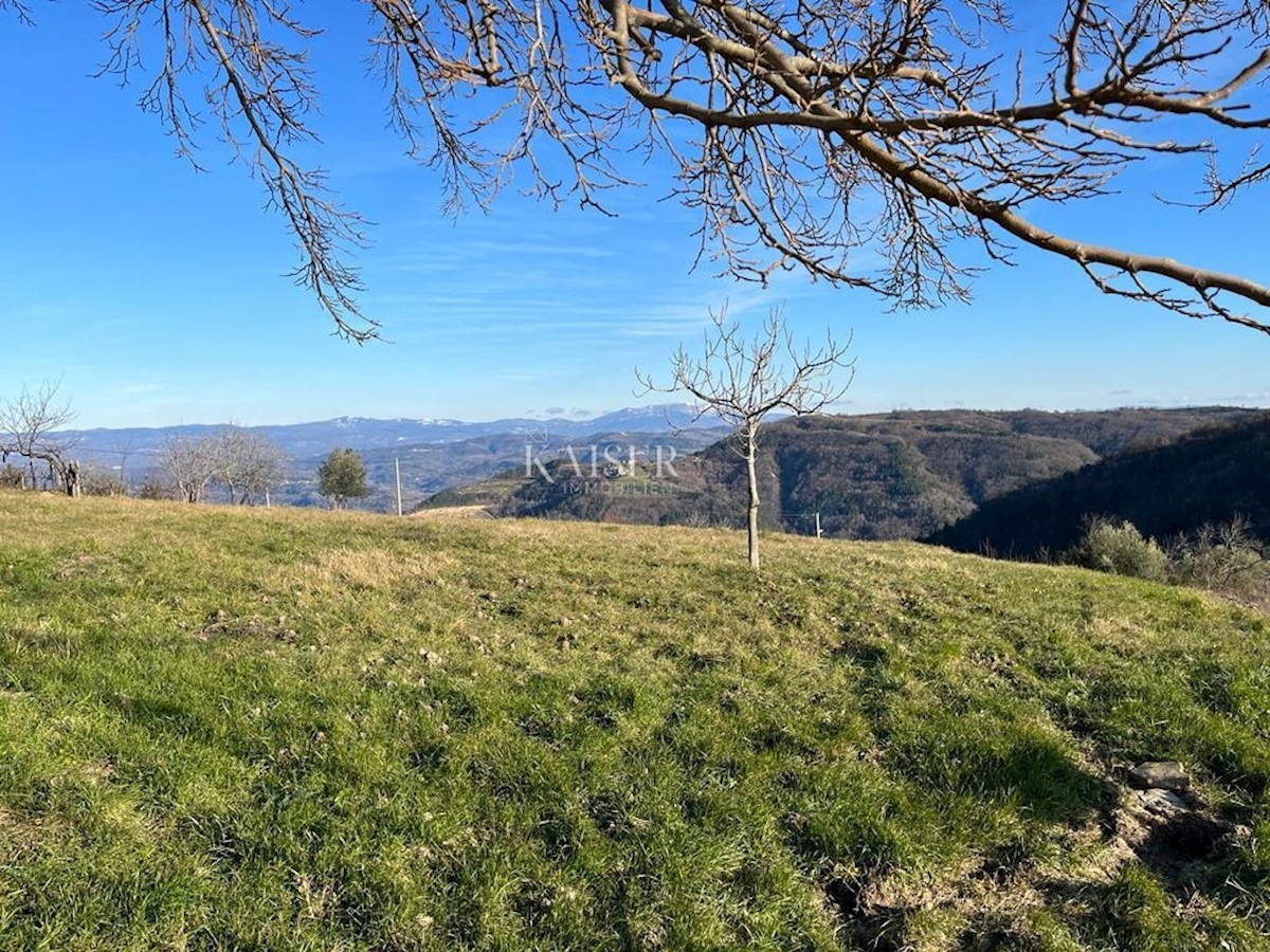 Istra, Motovun, gradbeno zemljišče s panoramskim razgledom