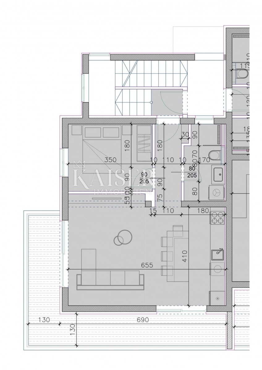 Apartma Sukošan, 86,51m2