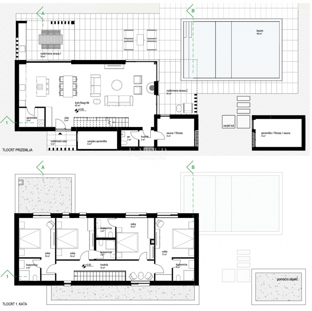 Istra, Labin - vila z bazenom 176 m2 na zemljišču 2.710 m2