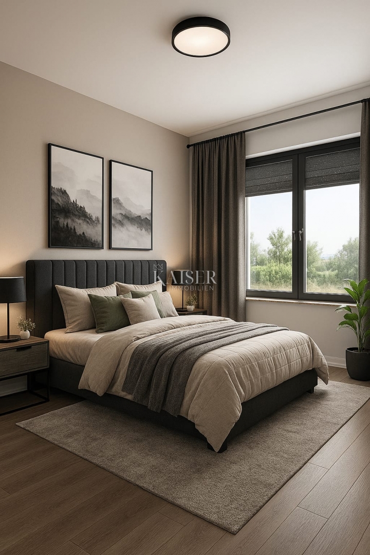 Istra, Labin - novogradnja z zunanjim bazenom, 137 m2