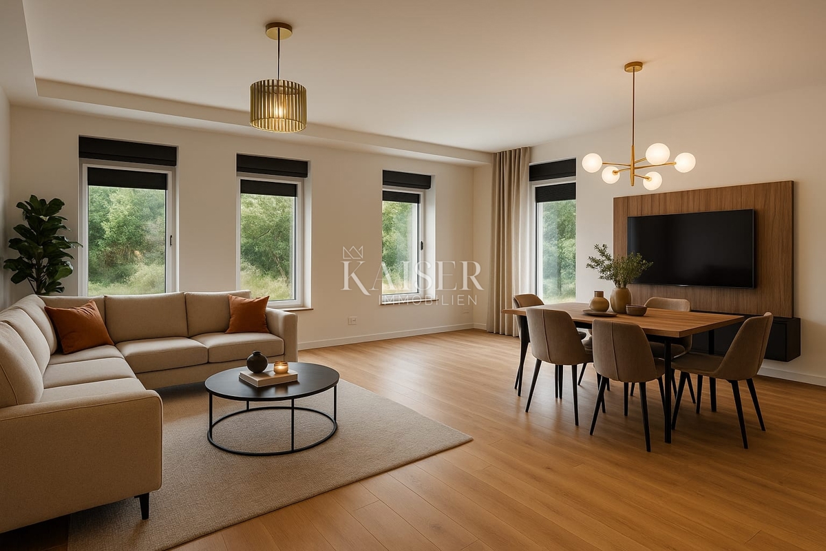 Istra, Labin - novogradnja z zunanjim bazenom, 137 m2