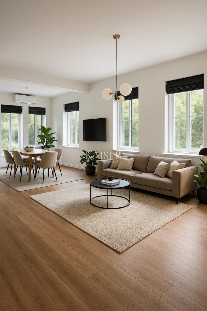 Istra, Labin - novogradnja z zunanjim bazenom, 137 m2