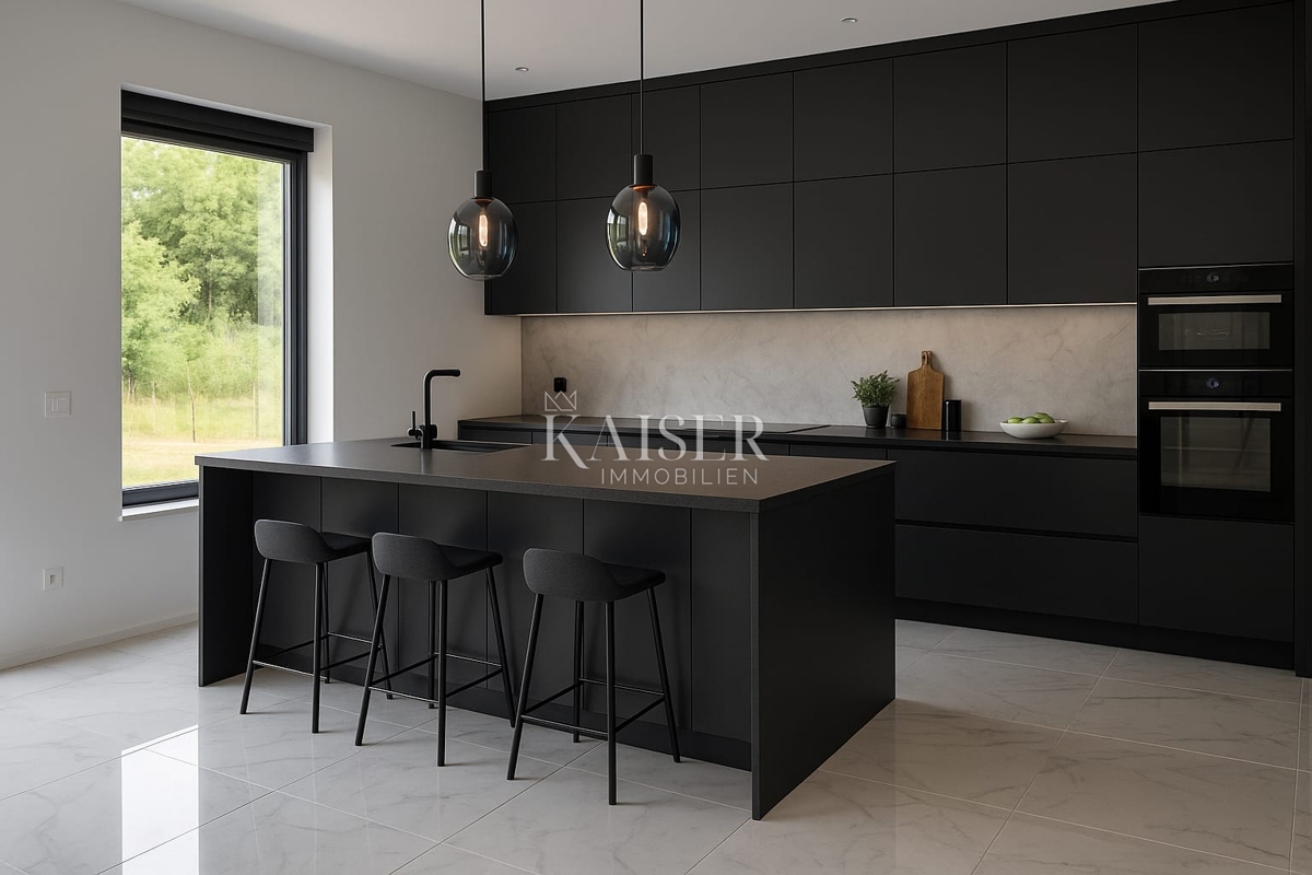 Istra, Labin - novogradnja z zunanjim bazenom, 137 m2