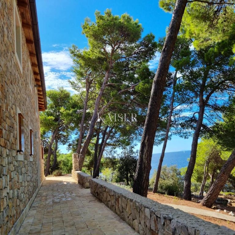 Split, Drvenik - Luksuzna kamnita vila, 8700 m2, prva vrsta do morja