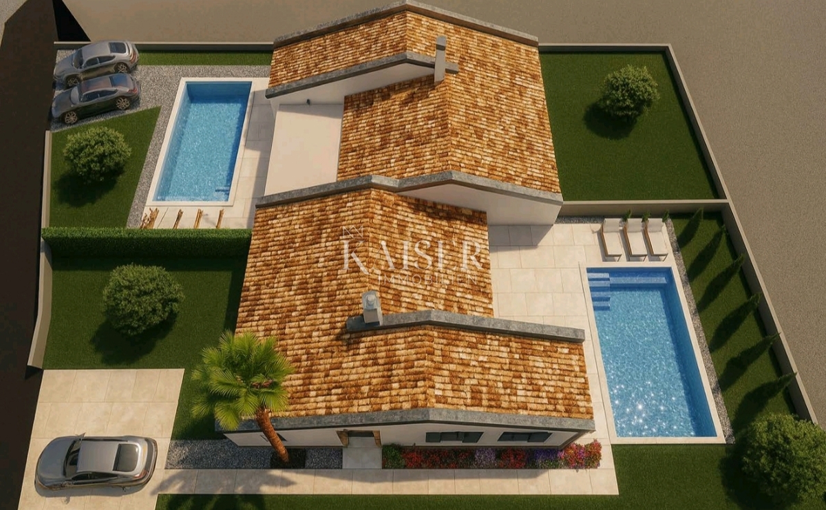 Istra, Kaštelir - moderna hiša dvojček 