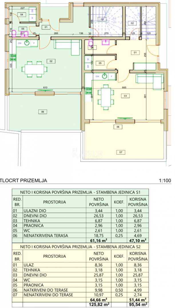 Srima, Vodice - Moderna trietažna hiša (S1) s pogledom na morje