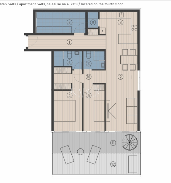 Stanovanje Rukavac, Vis, 34,96m2