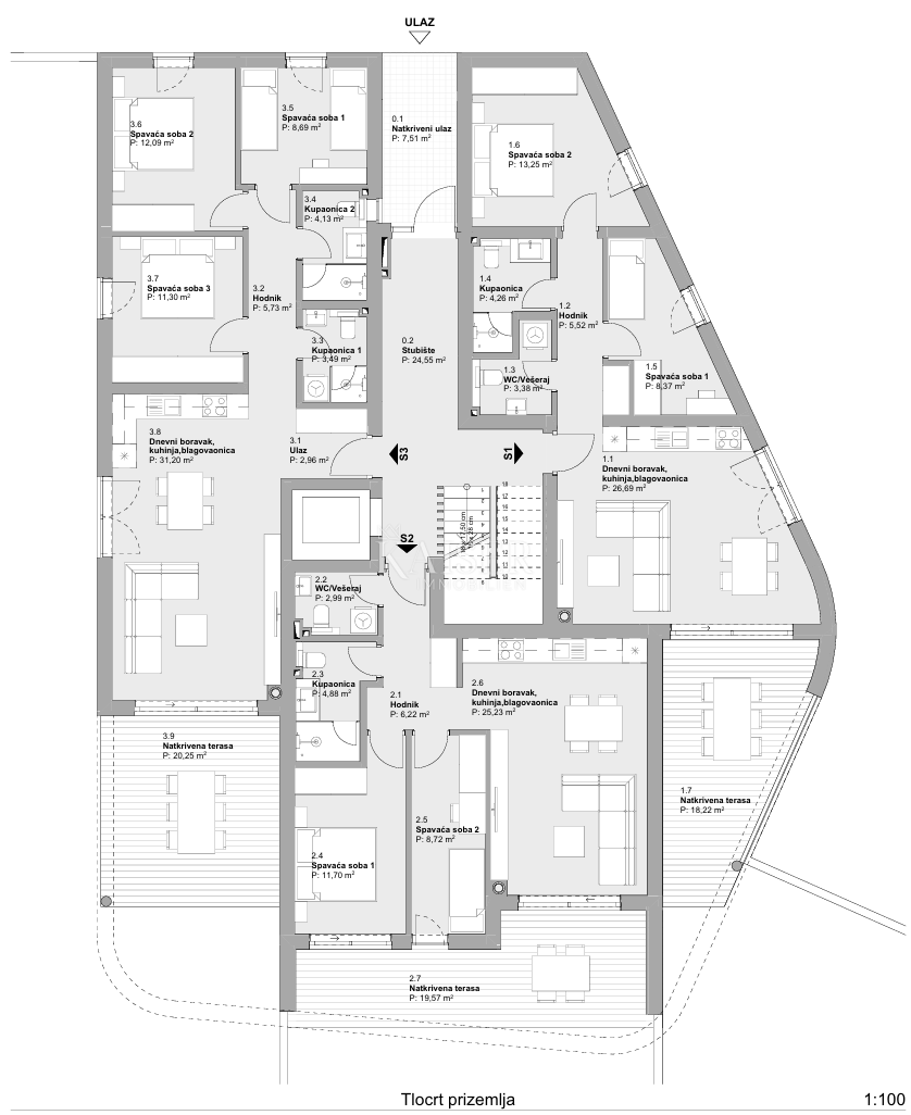 Stanovanje Vodice, 81,21m2