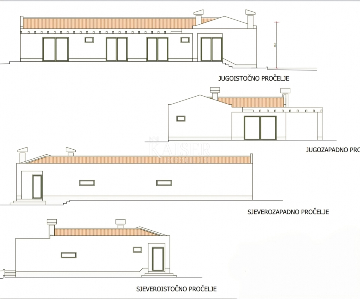 Istra, Žminj - enonadstropna hiša z bazenom