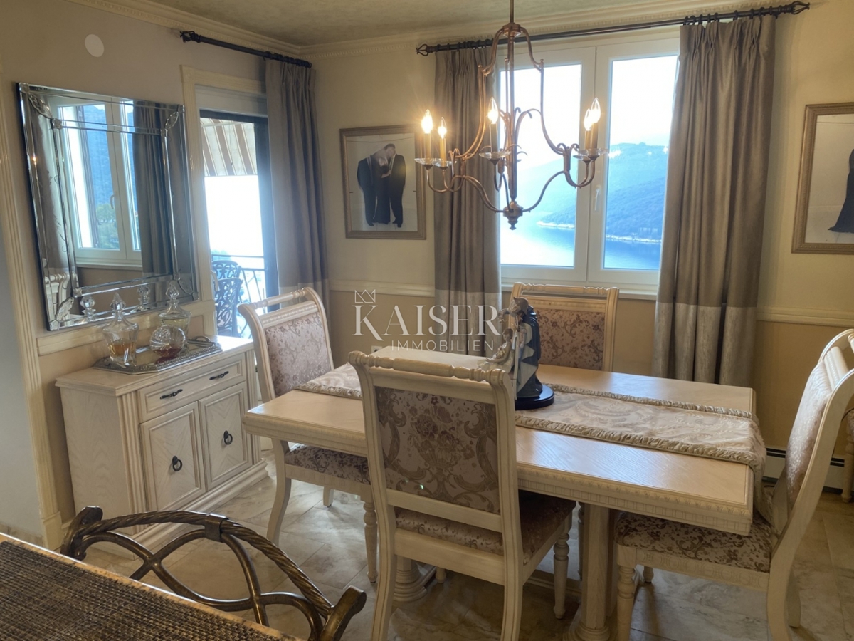 Istra, Rabac – Penthouse z edinstvenim pogledom na morje, mirna lokacija, blizu plaže