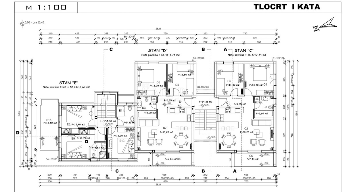 Istra - Poreč, stanovanje v novogradnji, 72 m2