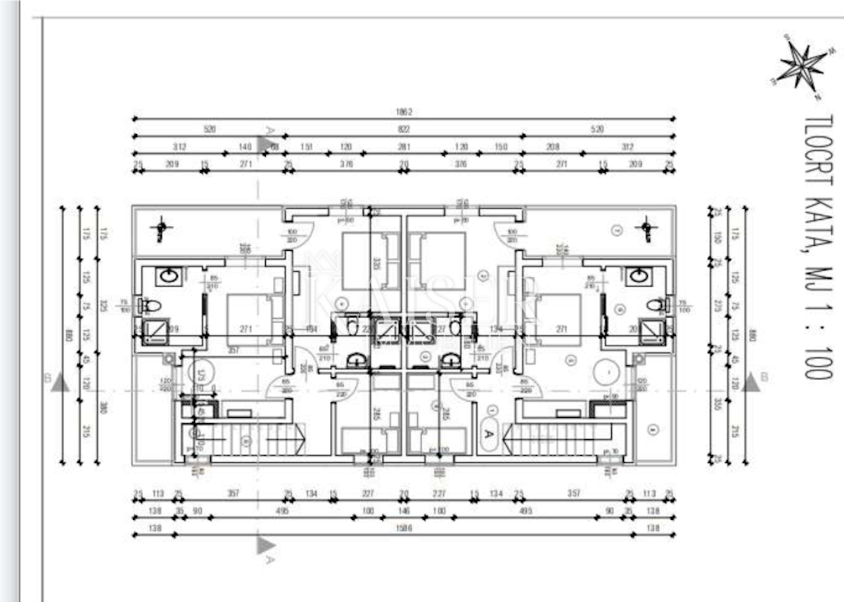 Istra - Poreč - dvojček z bazenom, 129 m2