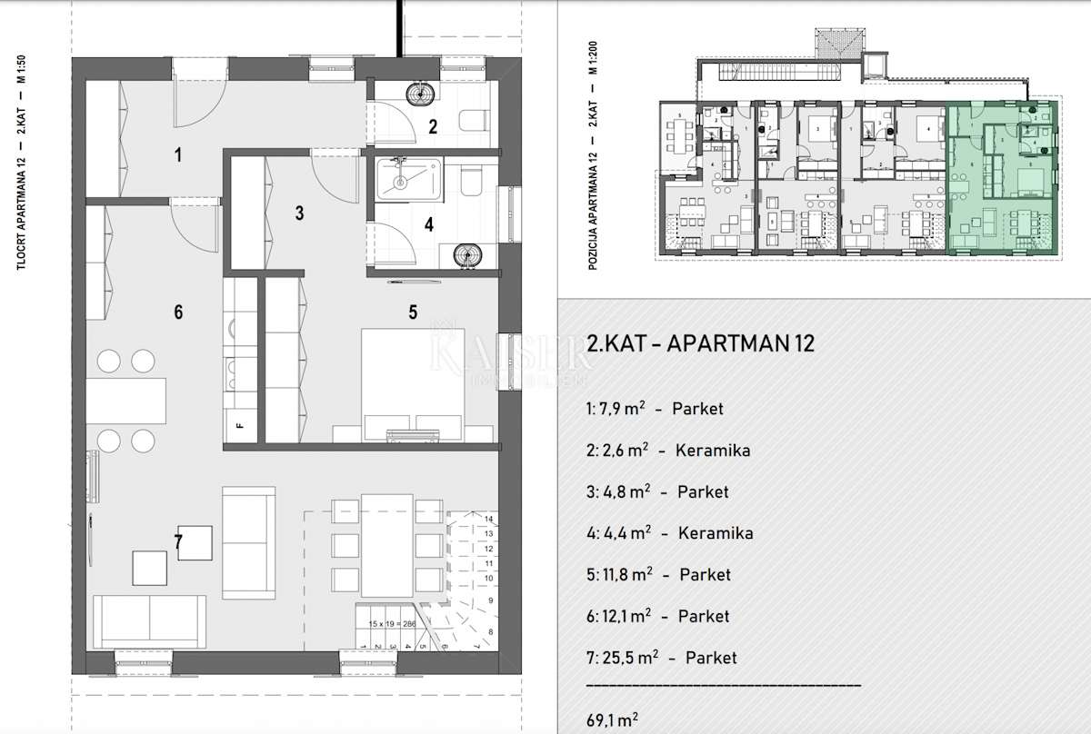 Stanovanje Volosko, Opatija, 162,28m2