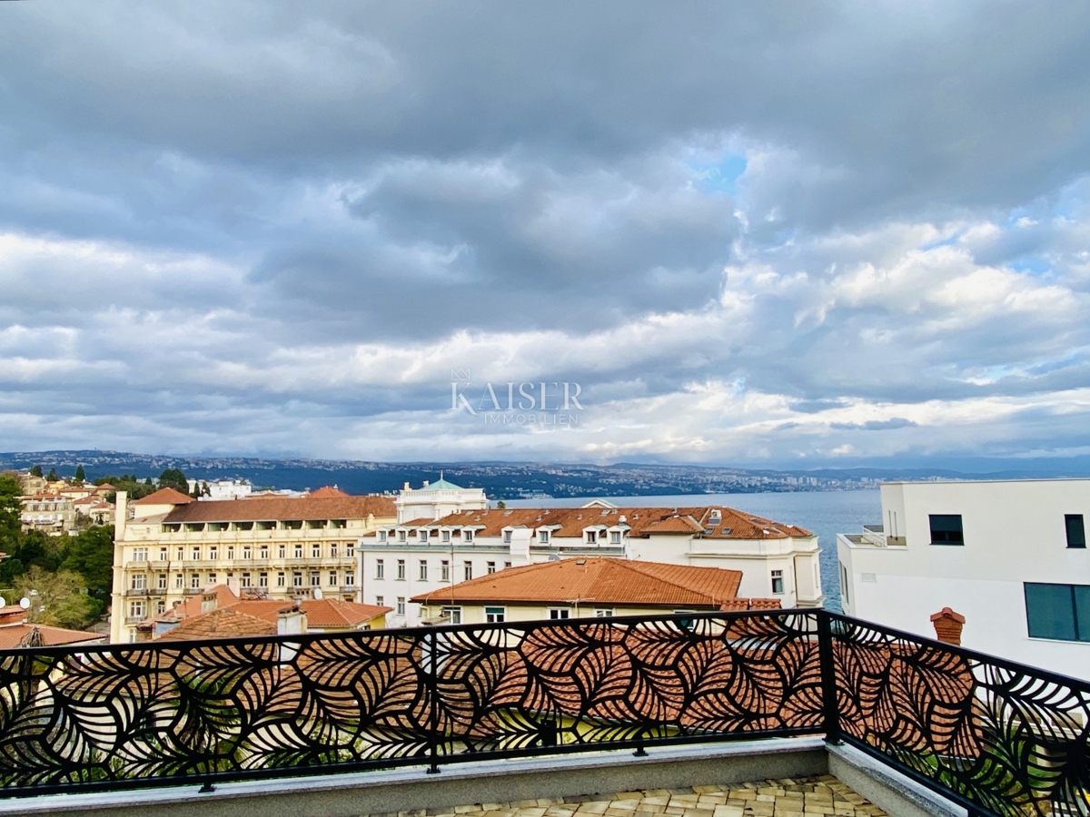 Opatija - Luksuzno stanovanje v novogradnji s pogledom na morje in garažo
