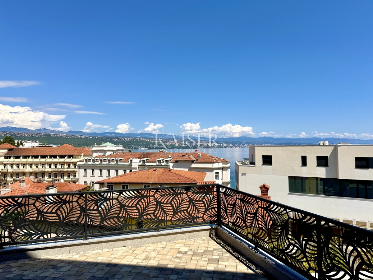Opatija - Luksuzno stanovanje v novogradnji s pogledom na morje in garažo