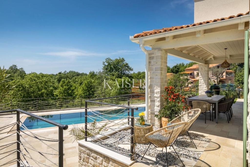 Istra - Višnjan, čudovita kamnita mediteranska vila 