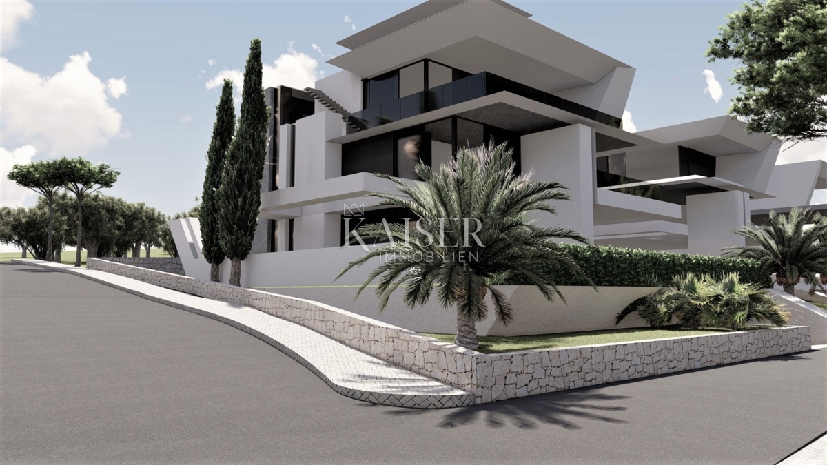 Krk, Njivice - penthouse, 131m2, novogradnja